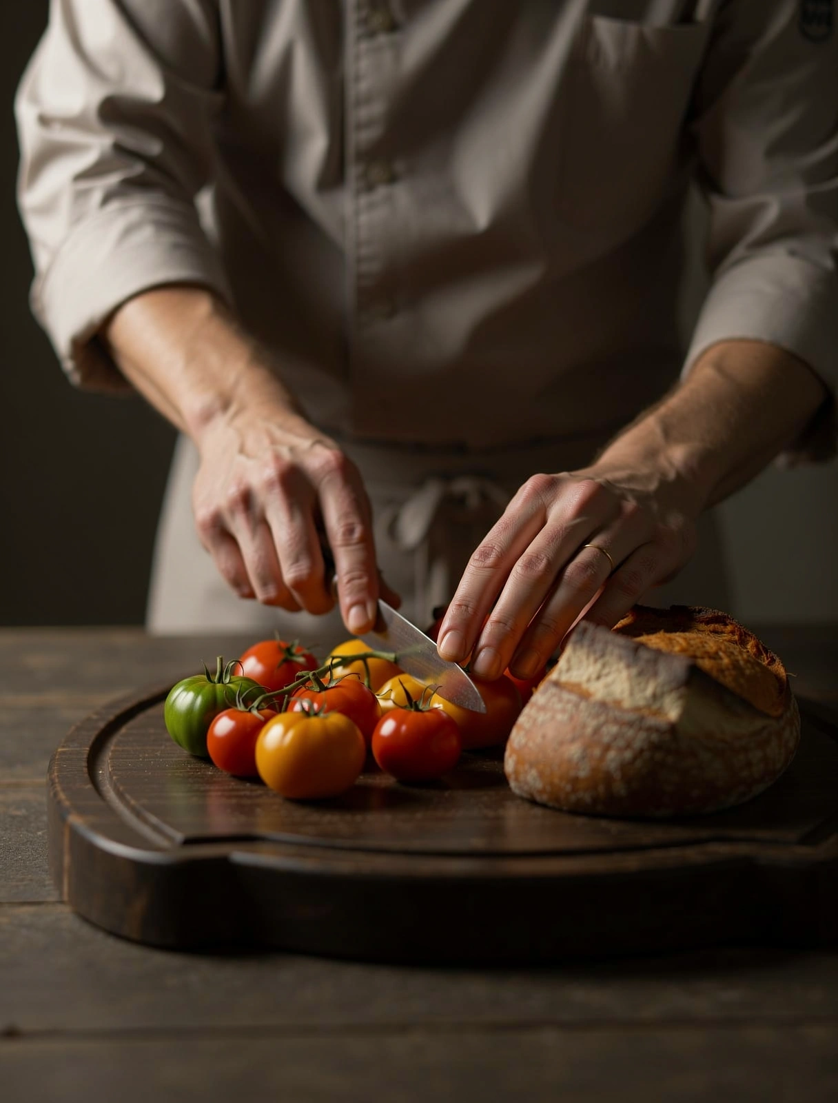 Frische Zutaten in einer modernen Küche